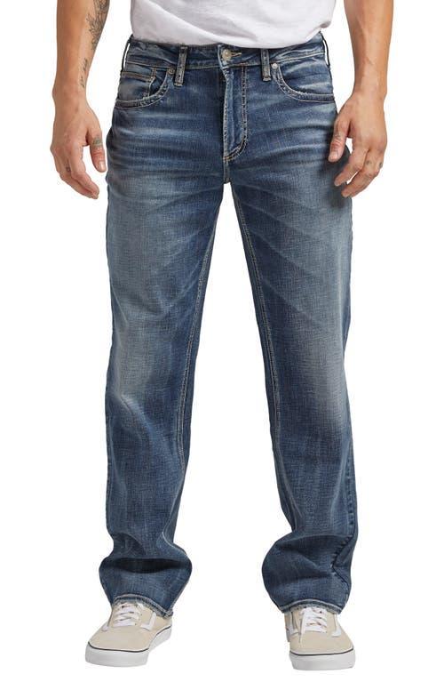 Silver Jeans Co. Grayson Straight Leg MAX FLEX Dark Wash Jeans Product Image