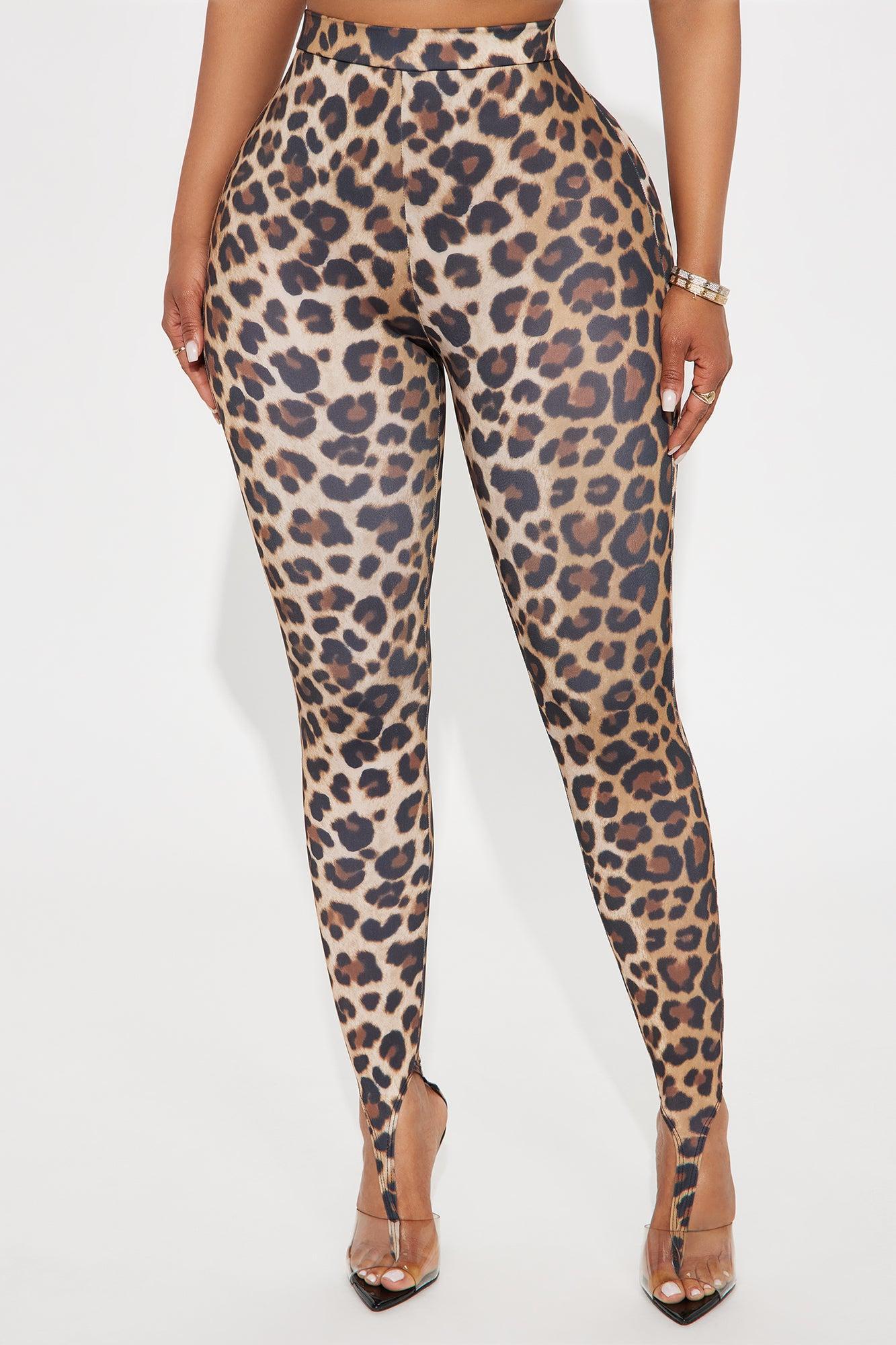 Kamryn High Rise Leopard Stirrup Legging - Leopard Product Image