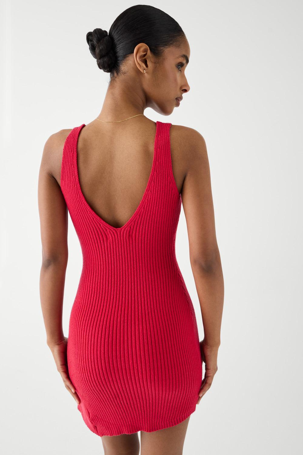 Lady Cloud Knit Mini Dress - Burning Love Product Image