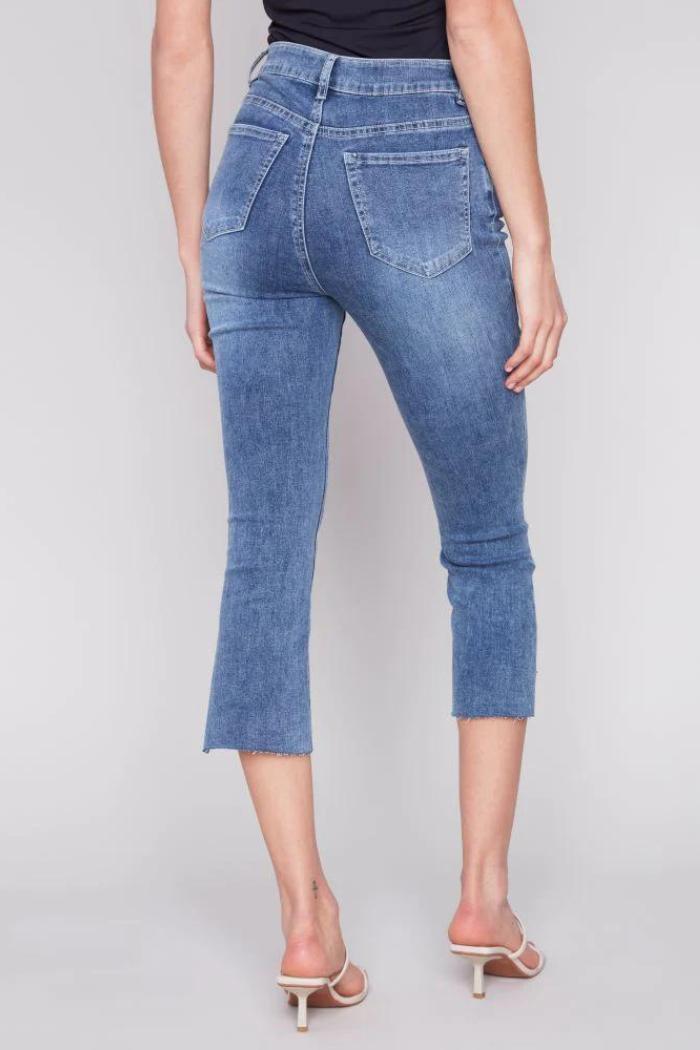 Asymmetrical Hem Bell Bottom Pant Product Image
