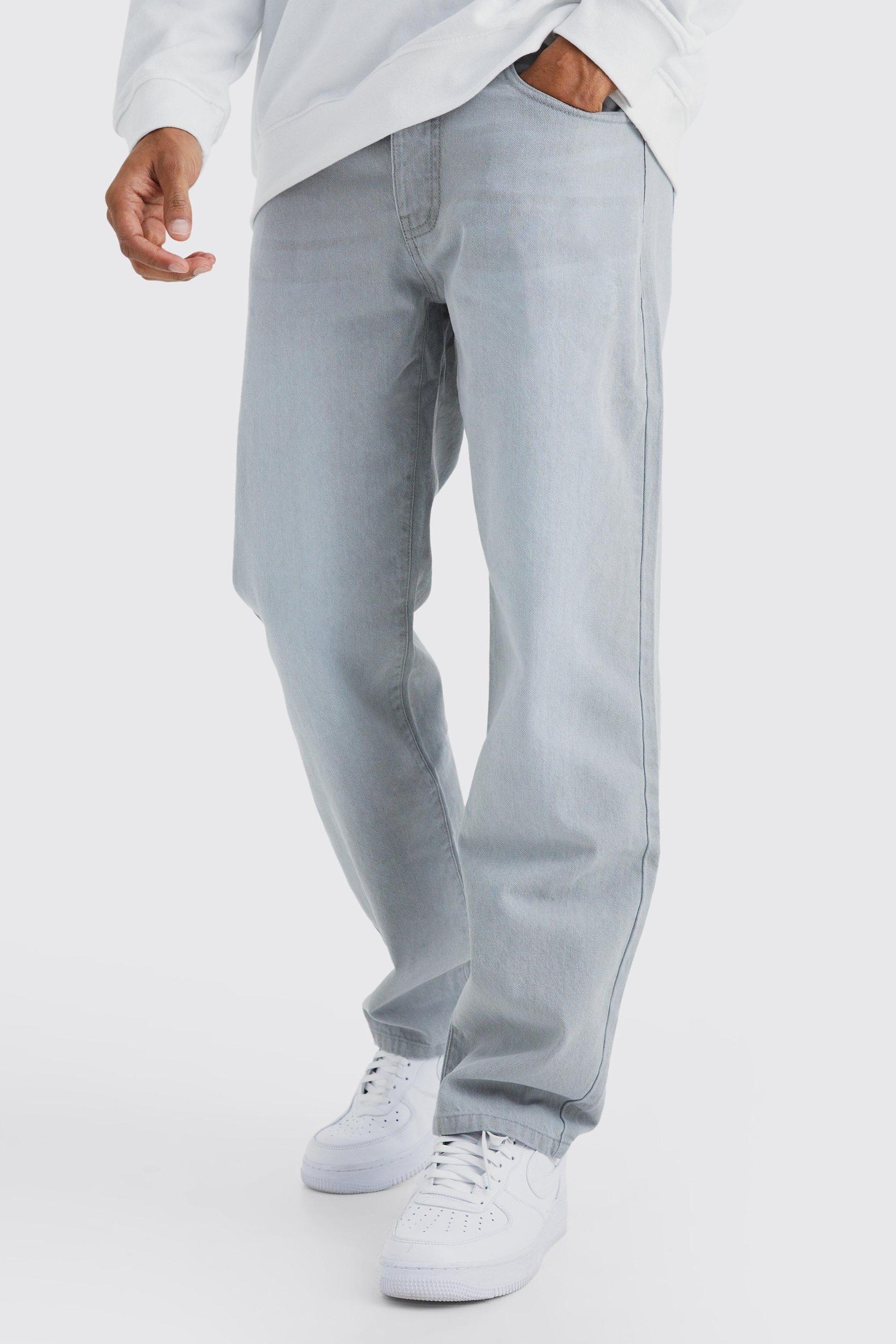 Mens Relaxed Rigid Jean - Grey Product Image