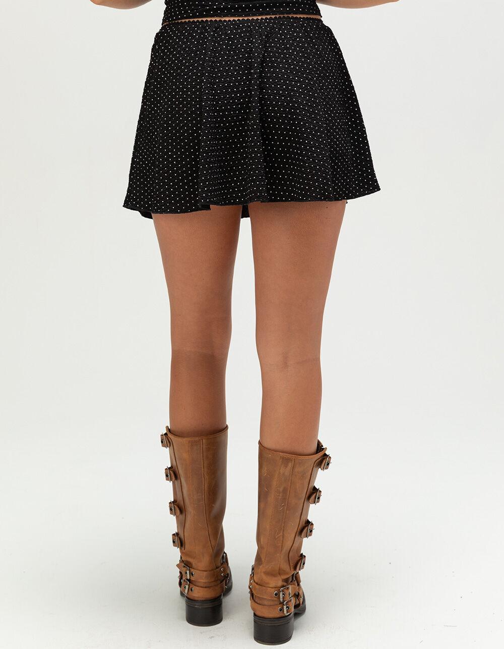 NECTAR CLOTHING Polka Dot Womens Skort - BLK/WHT Product Image