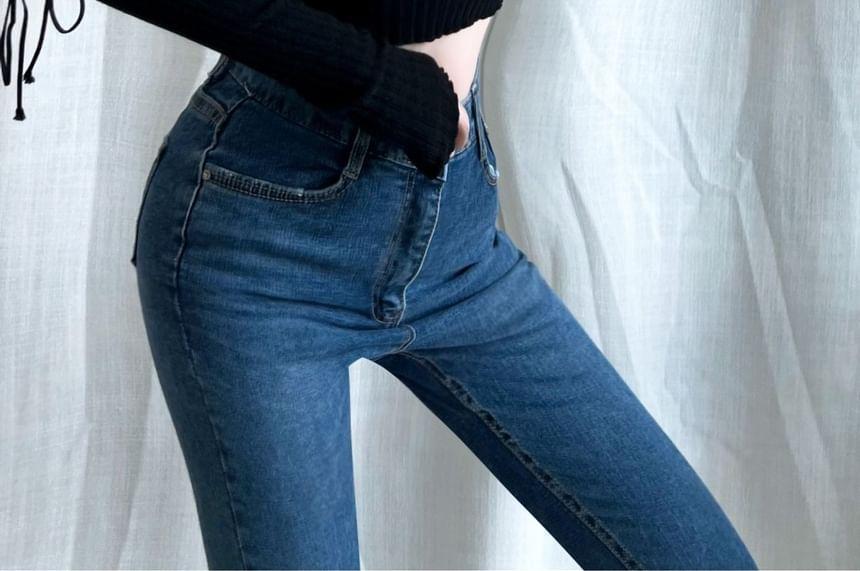Lace-Up Long-Sleeve Off-Shoulder Crop Top Product Image