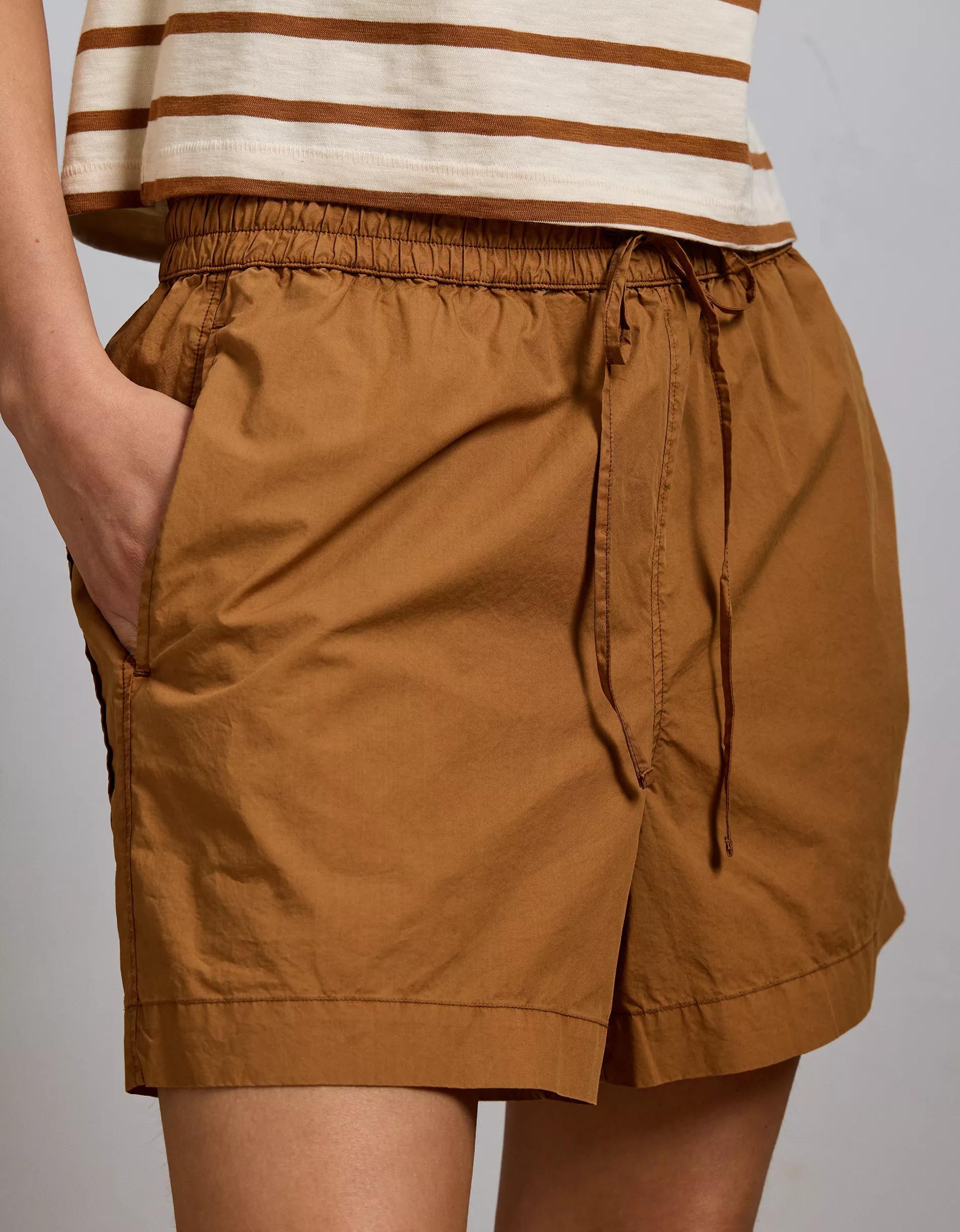 AE77 Premium Pull-On Poplin Short Product Image