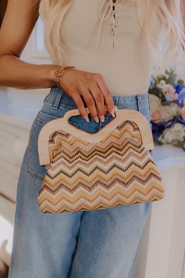 Sunny Days Ahead Woven Purse in Tan Product Image