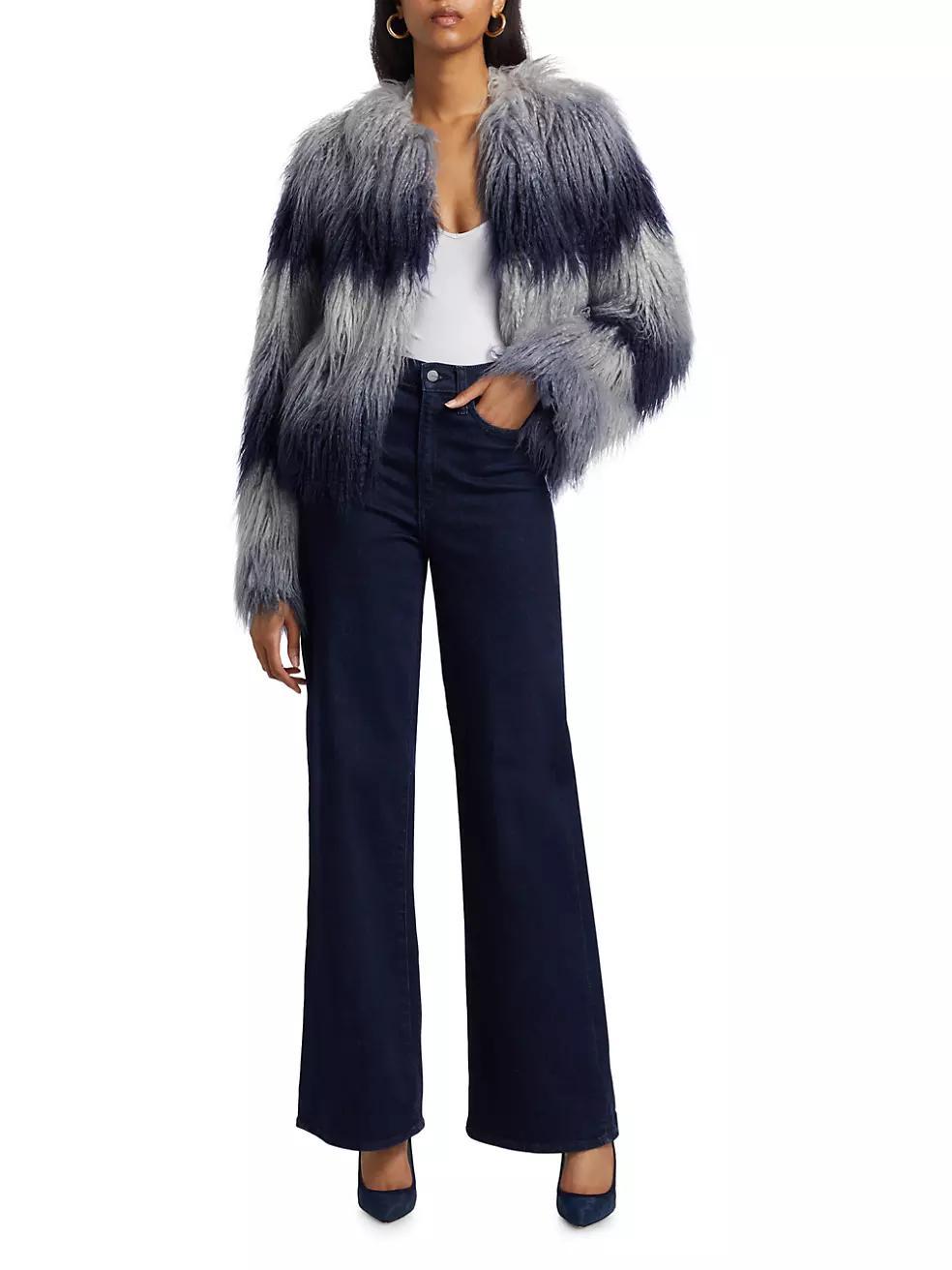 Sameul Ombré Faux Fur Coat Product Image