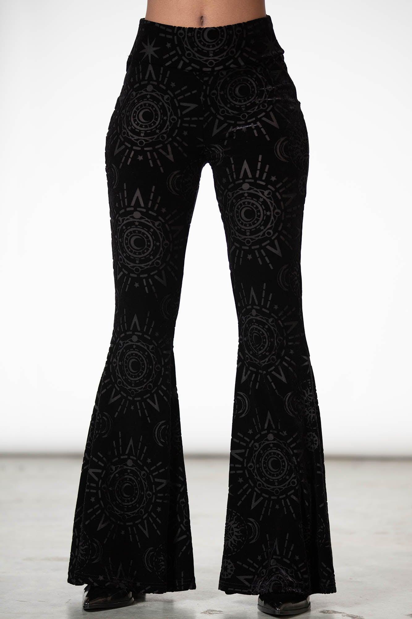 Evil Eye Burnout Bell Bottom Female Product Image