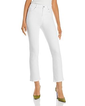 Womens High-Rise Stretch Slim Kick-Flare Jeans Product Image