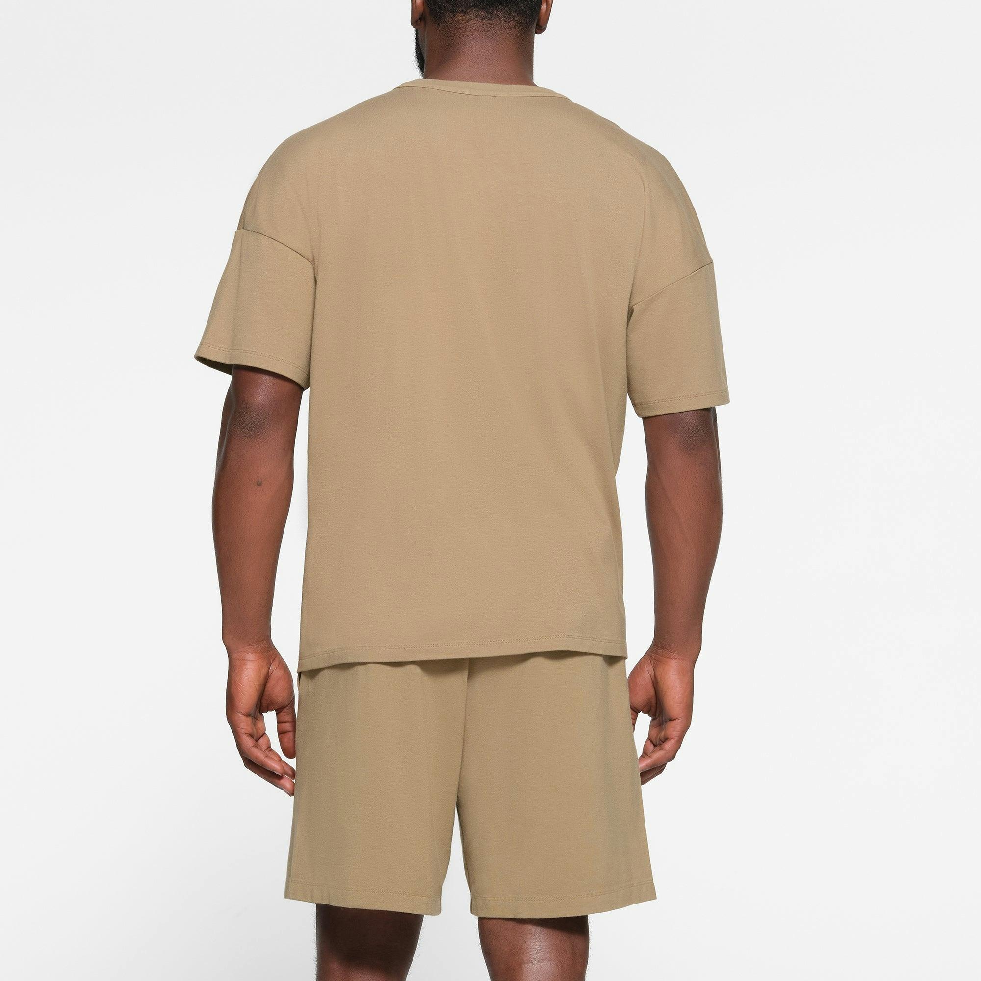 JERSEY LOUNGE MENS OVERSIZED T-SHIRT | KHAKI Product Image