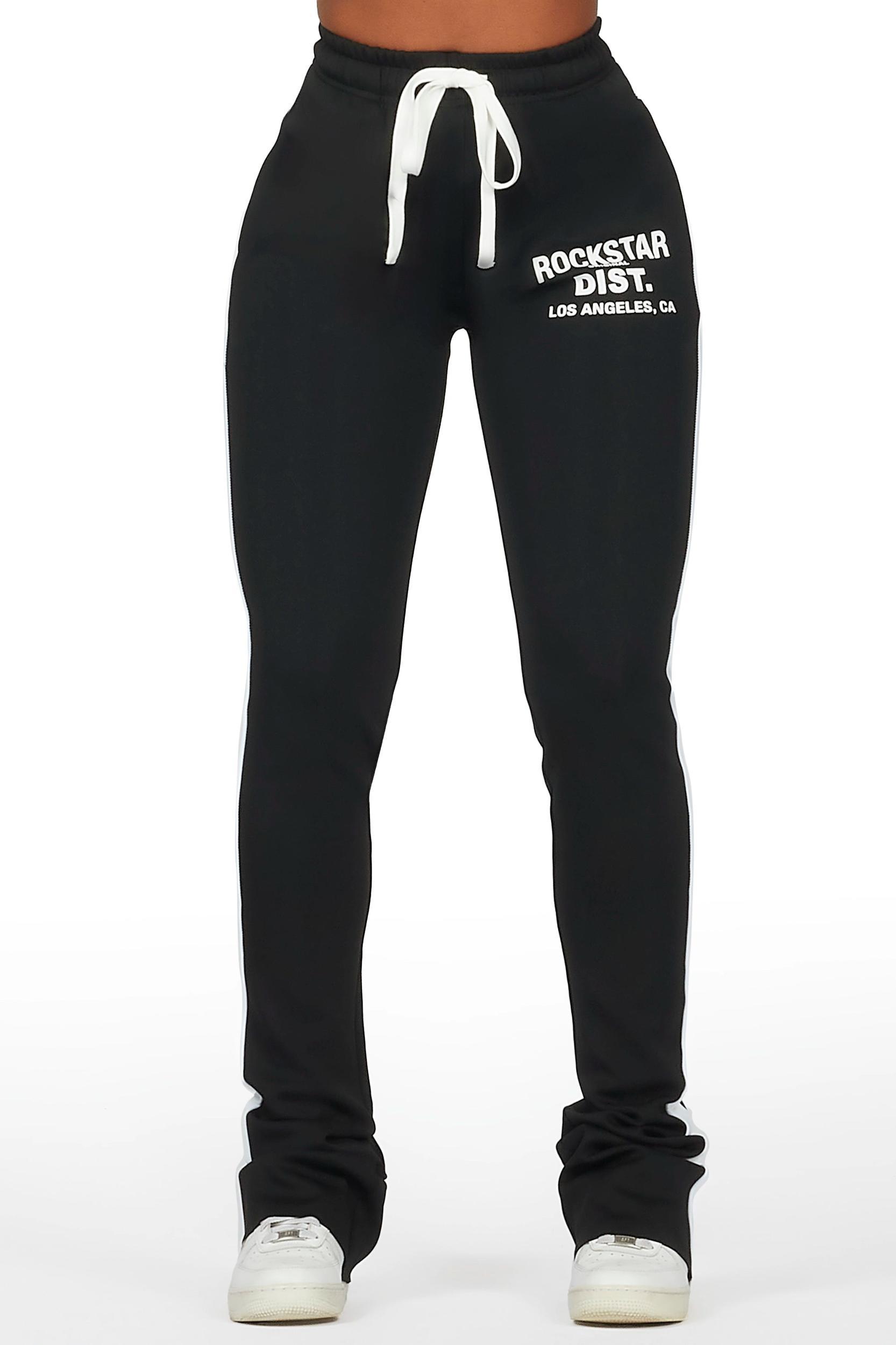 Savannah Black Super Stacked Track Pant Female Product Image