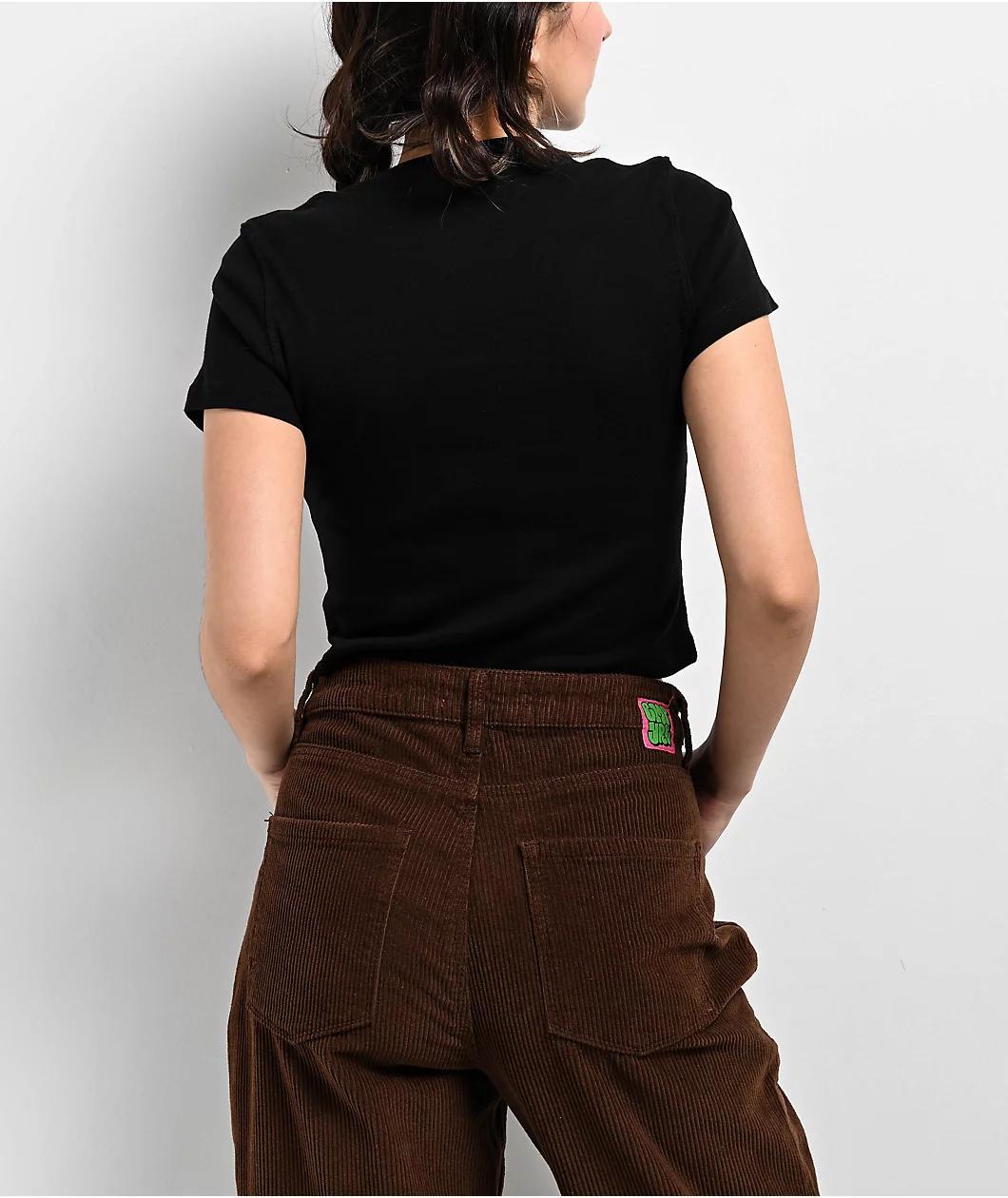 Bella Dona Crybaby Black Crop T-Shirt Product Image