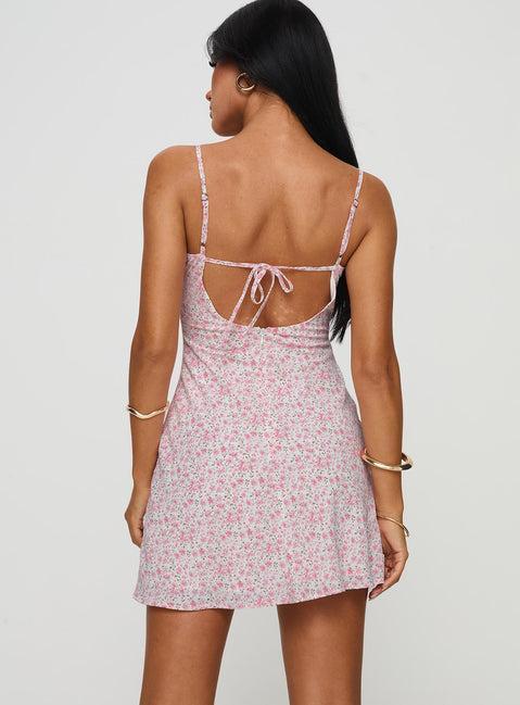 Draven Mini Dress Pink Product Image
