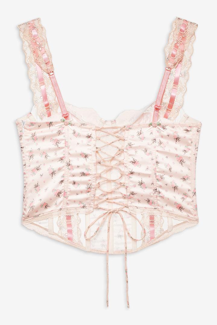 Peaches & Cream Bustier — Peach Product Image