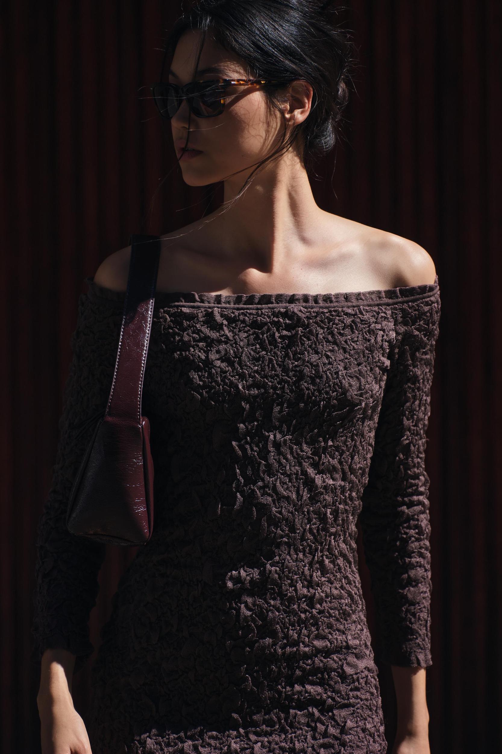 TEXTURED KNIT DRESS Product Image