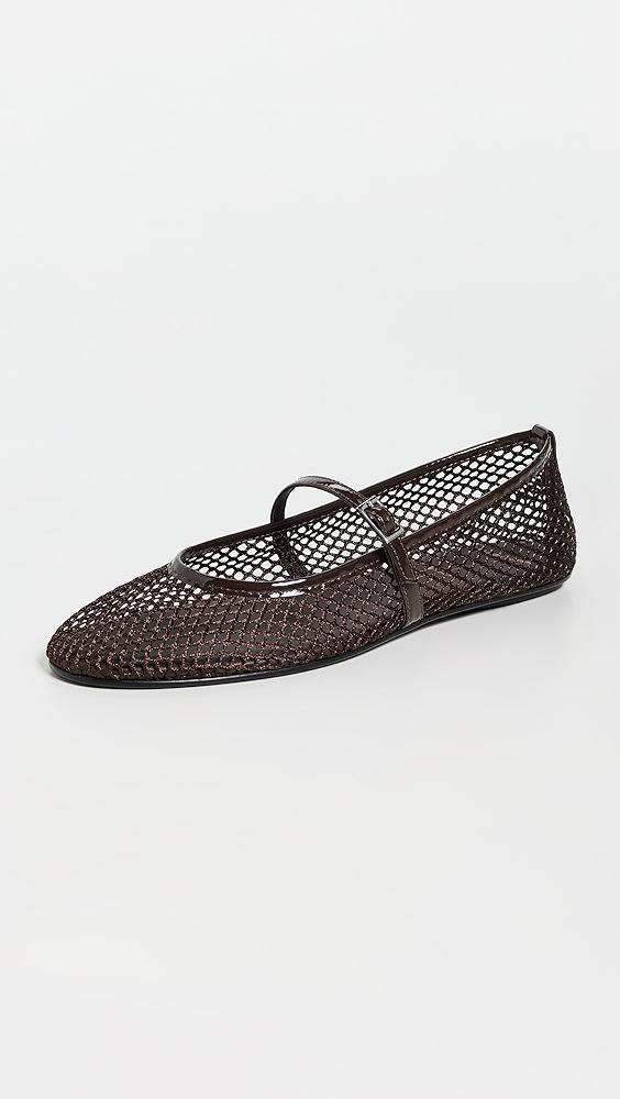 Black Suede Studio Mika Flats | Shopbop Product Image