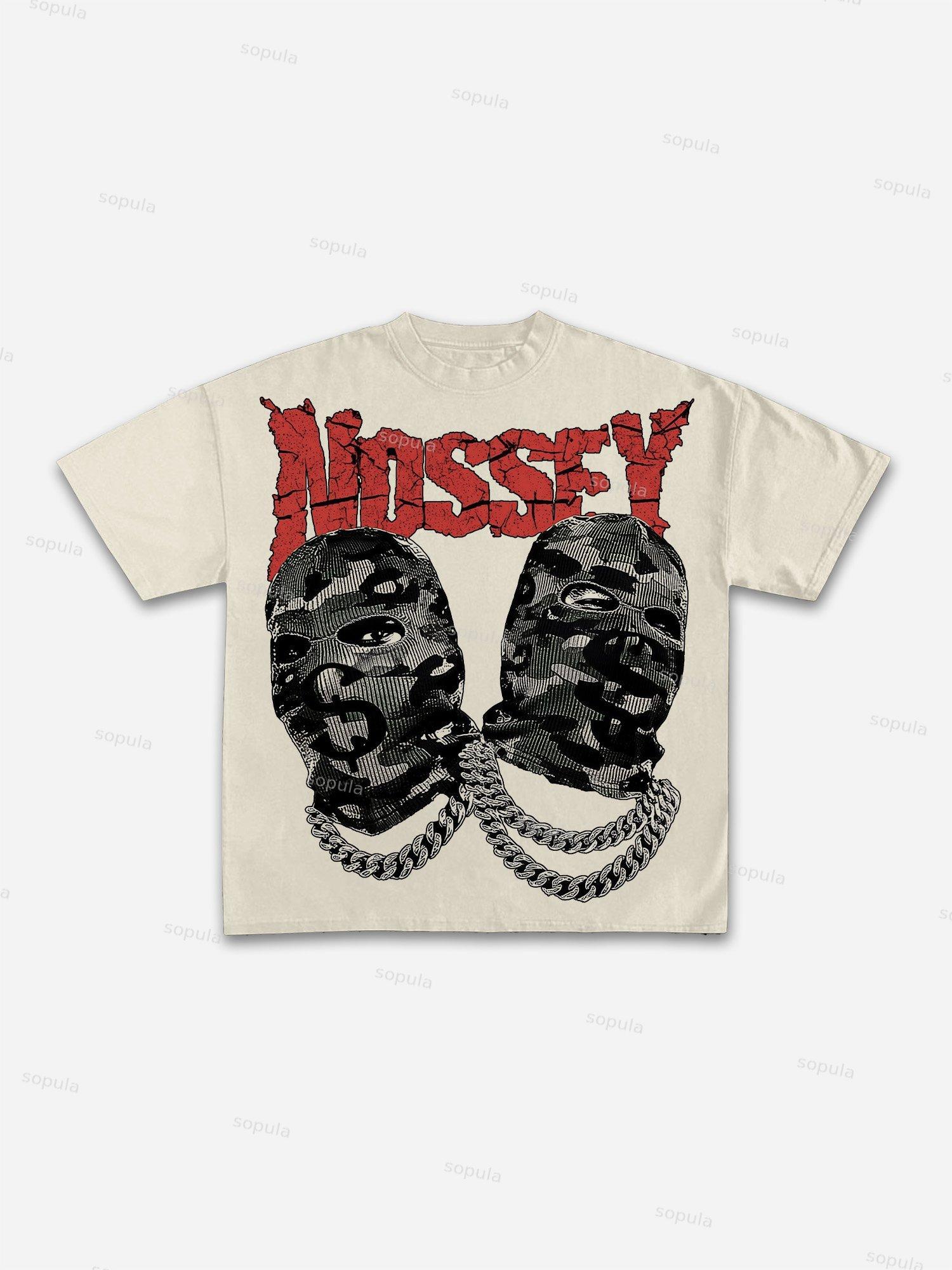 Men's Freedom Street Portrait Print Cotton T-shirt Product Image