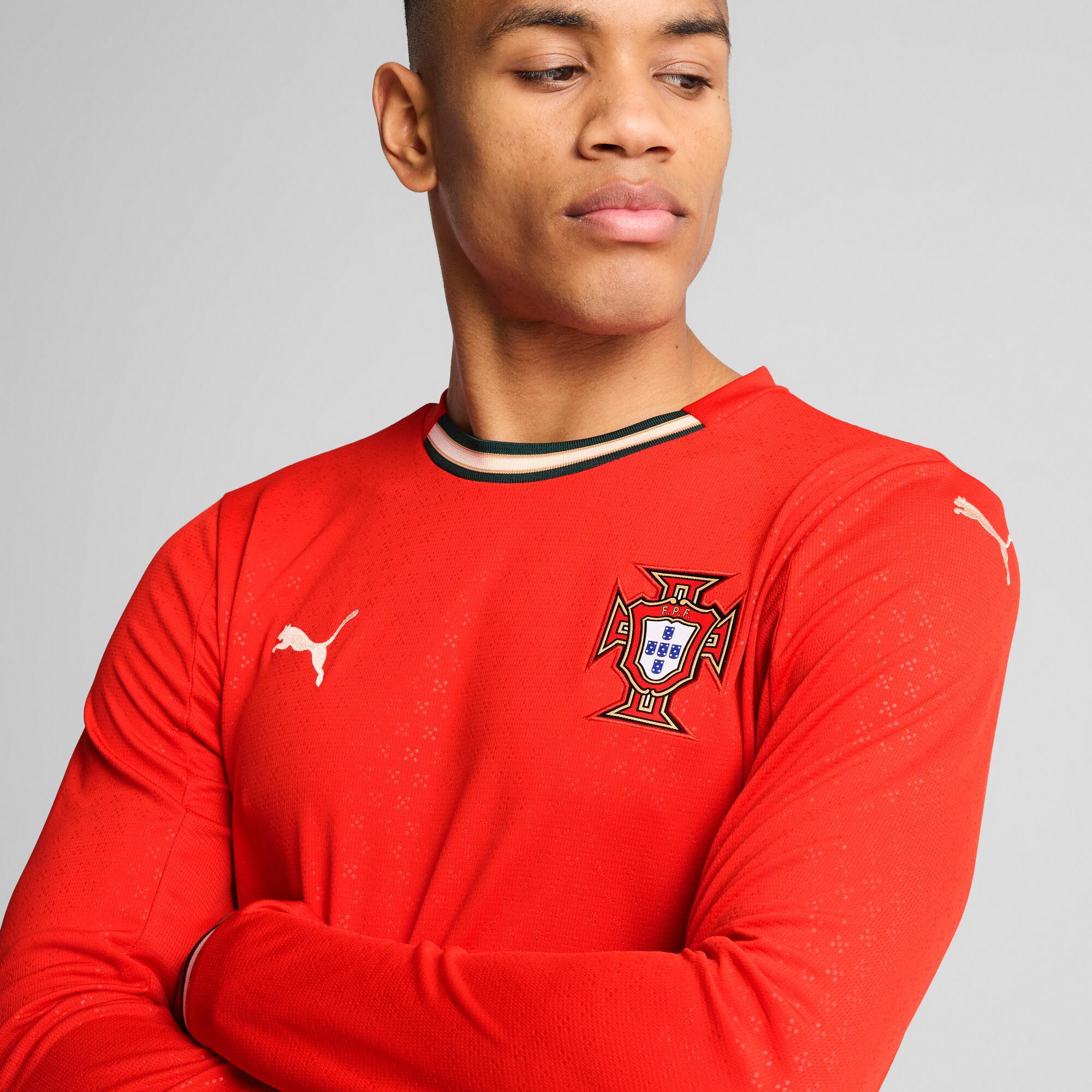 PUMA Portugal '25 Home Replica Men's Long-Sleeve Jersey Product Image