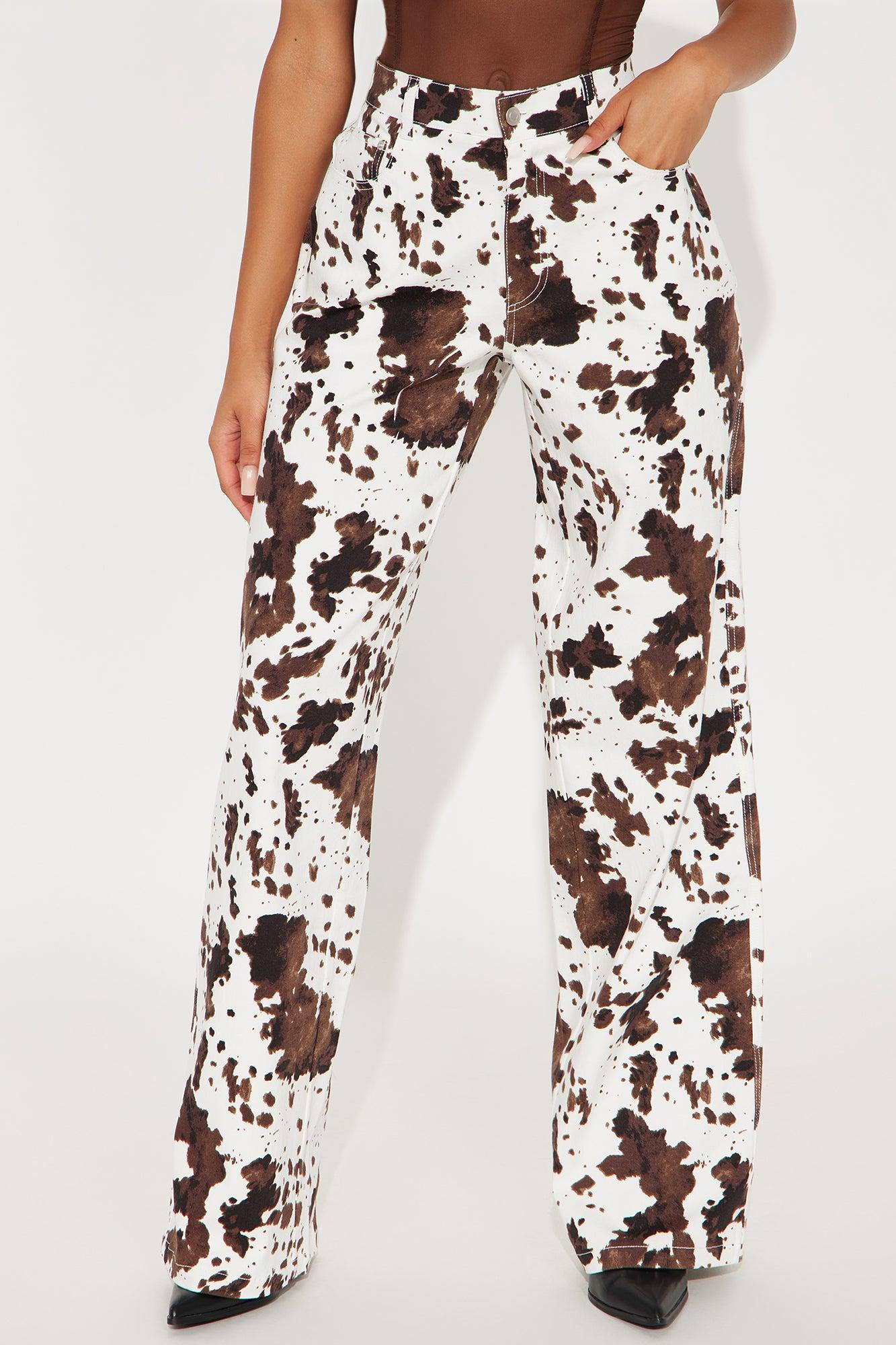 Take Me West Wide Leg Pant - Brown/combo Product Image