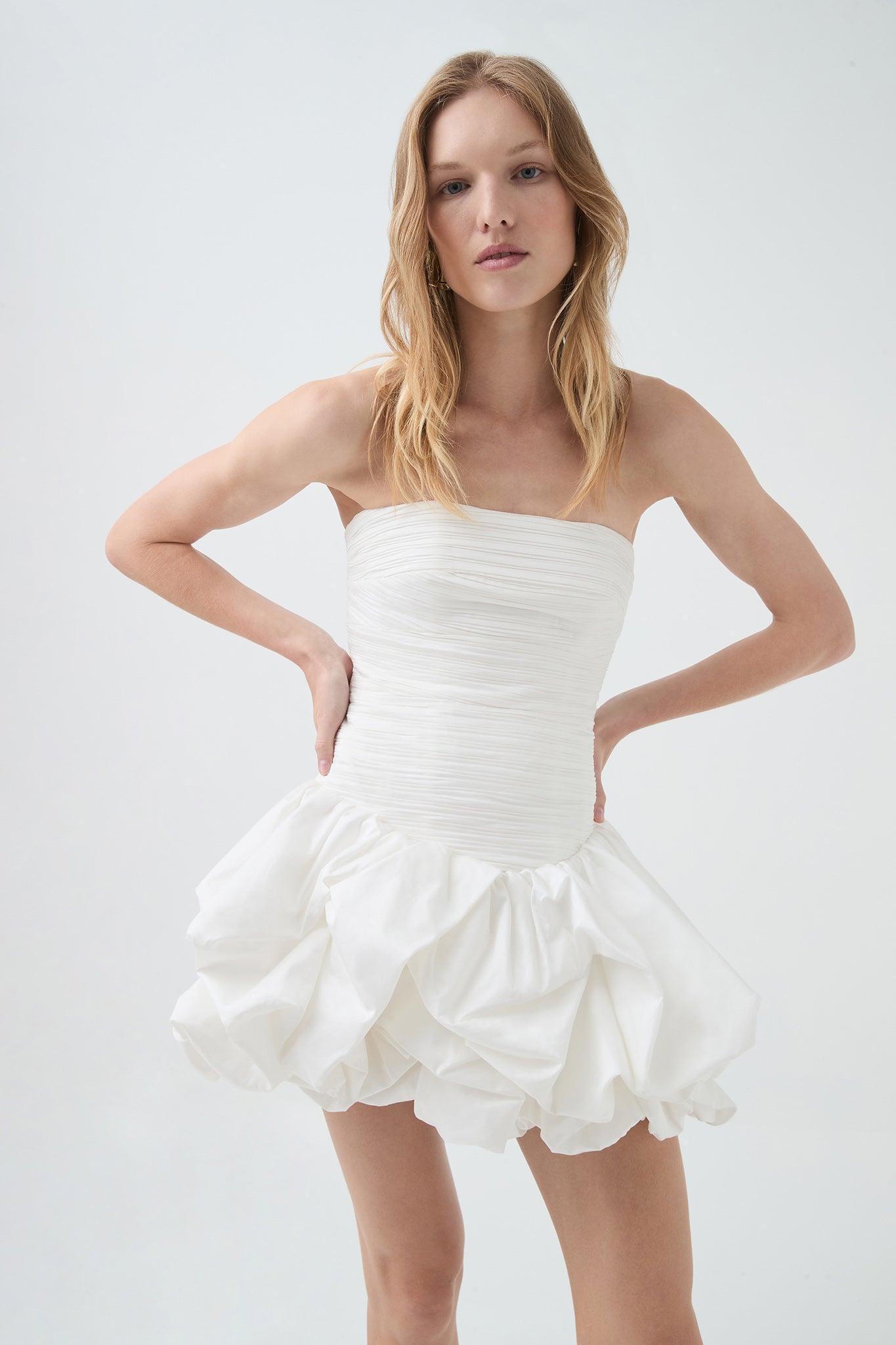 Violette Bubble Hem Mini Dress Product Image