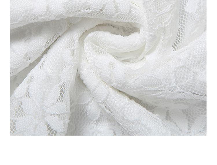 Off-Shoulder Floral Lace Maxi Sundress Product Image