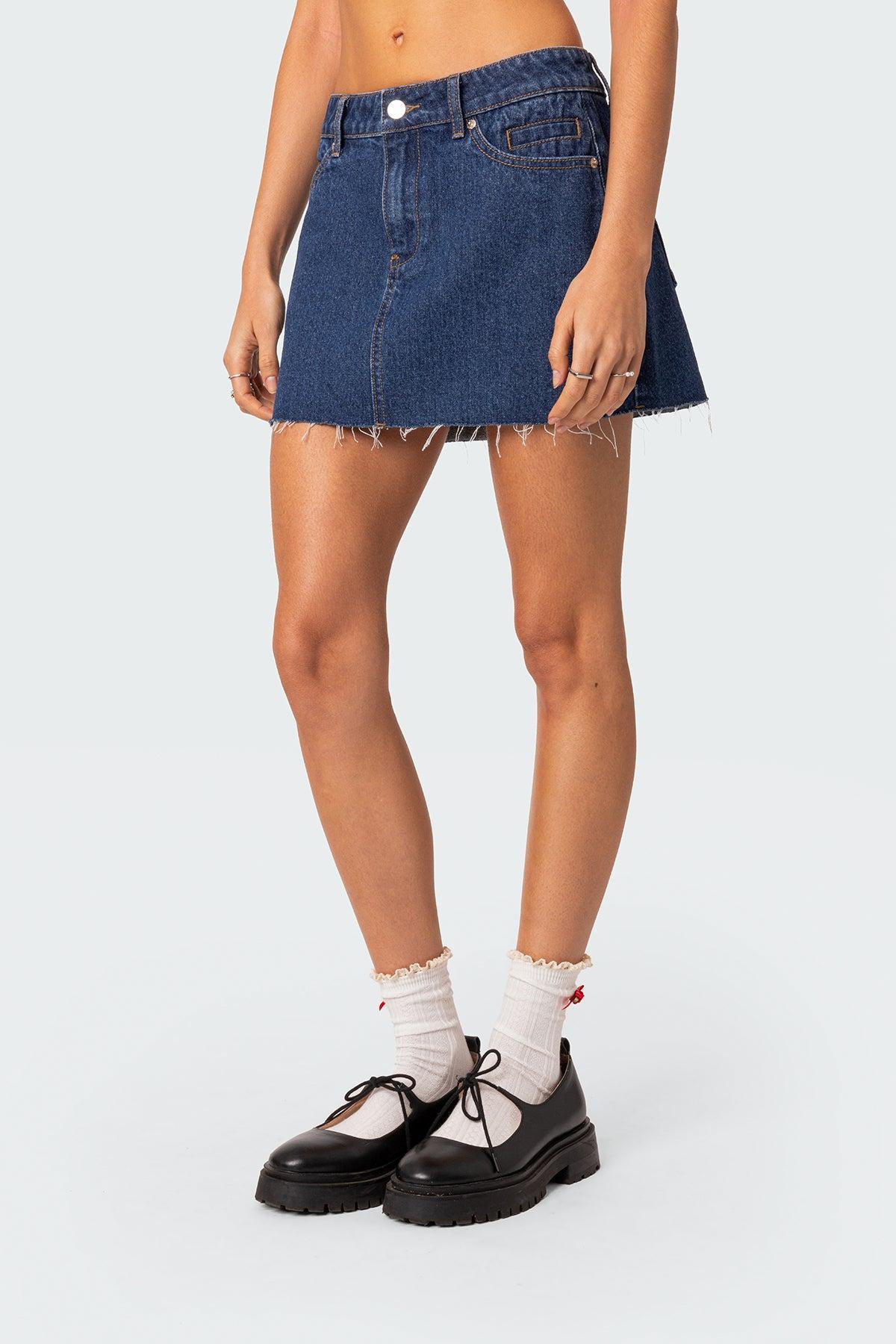 Jessie Denim Mini Skirt Product Image