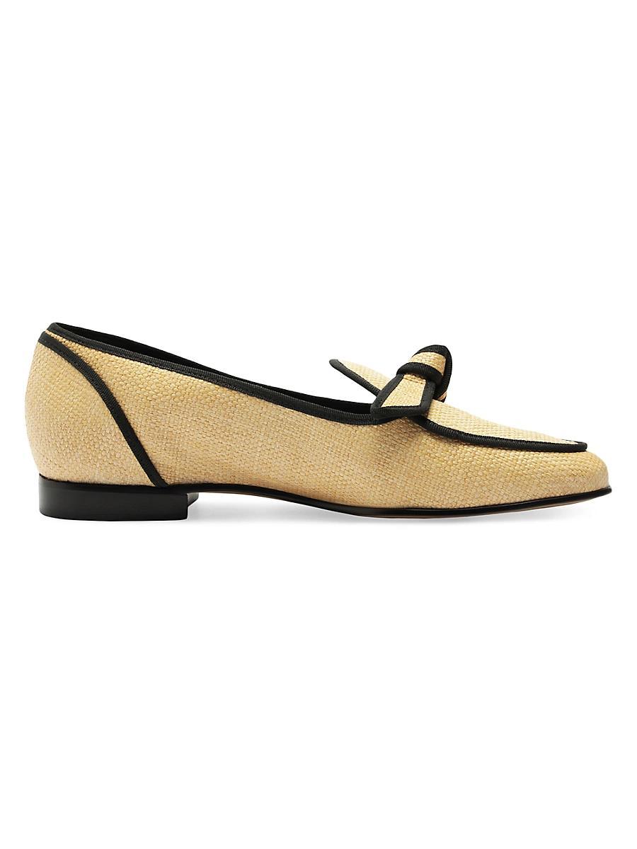 Alexandre Birman Womens Grossgrain Loafer Flats Product Image
