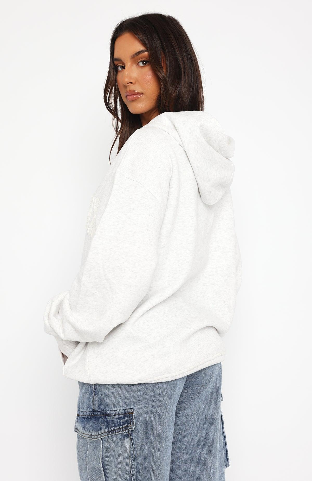 Shout It Out Oversized Hoodie Grey Marle Product Image