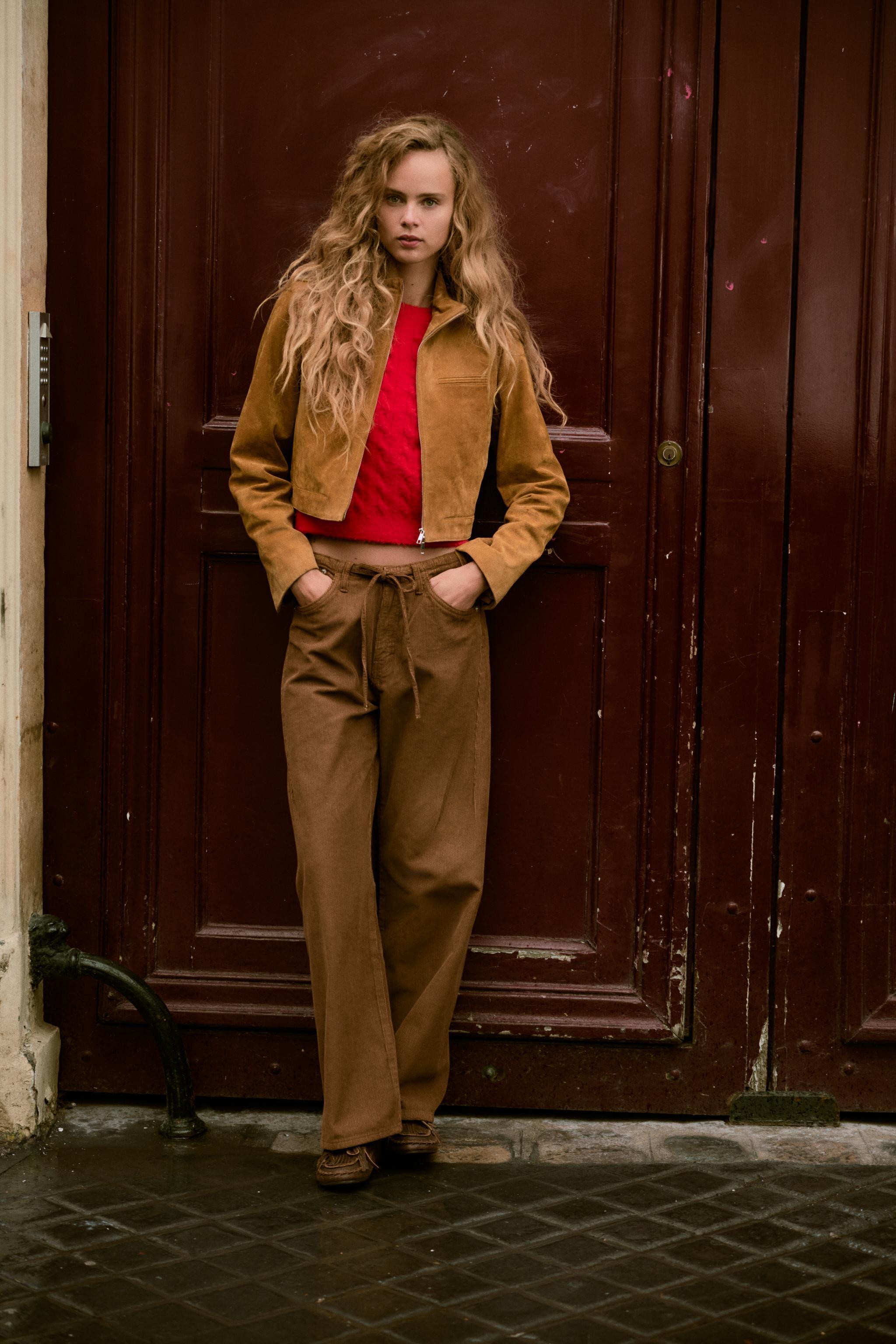 DRAWSTRING CORDUROY PANTS Product Image