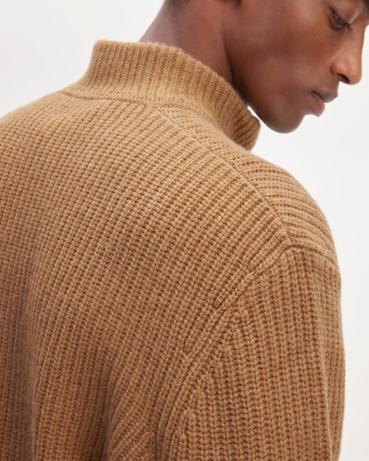 The Felted Merino Half-Zip Sweater Product Image