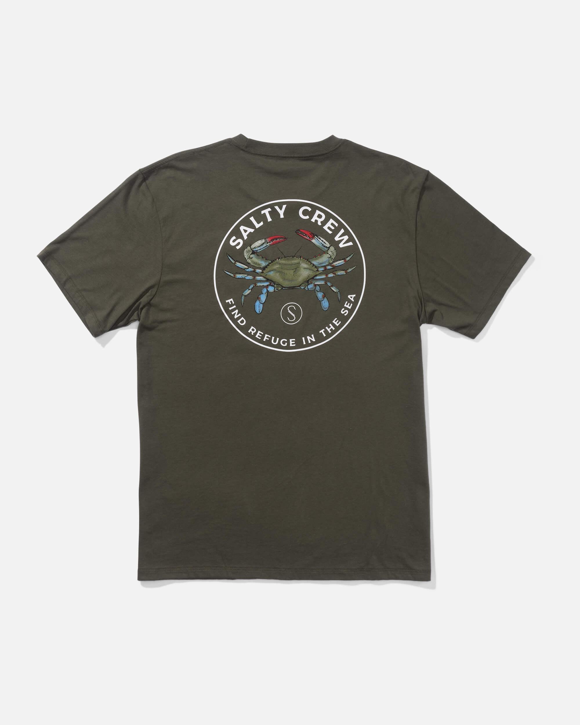 Blue Crabber Premium S/S Tee - Dusty Olive Product Image