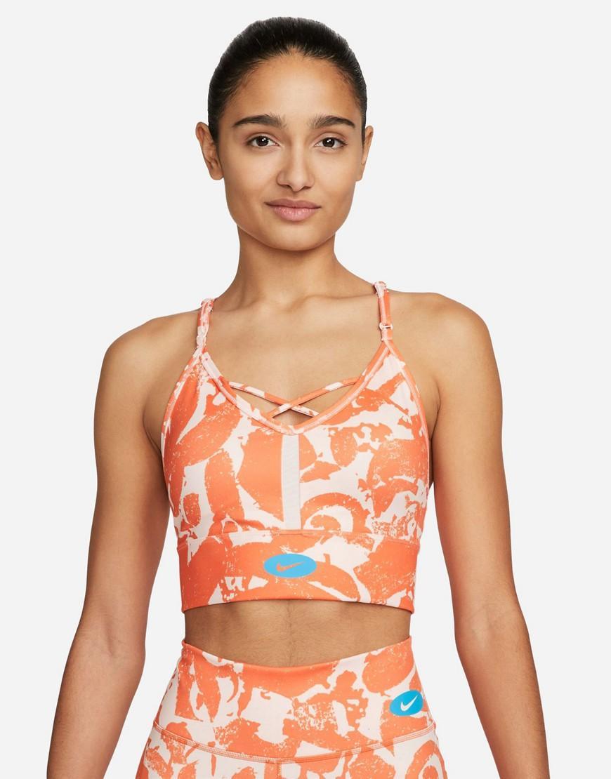 Nike Training Dri-FIT Indy Icon Clash all over print bra Product Image