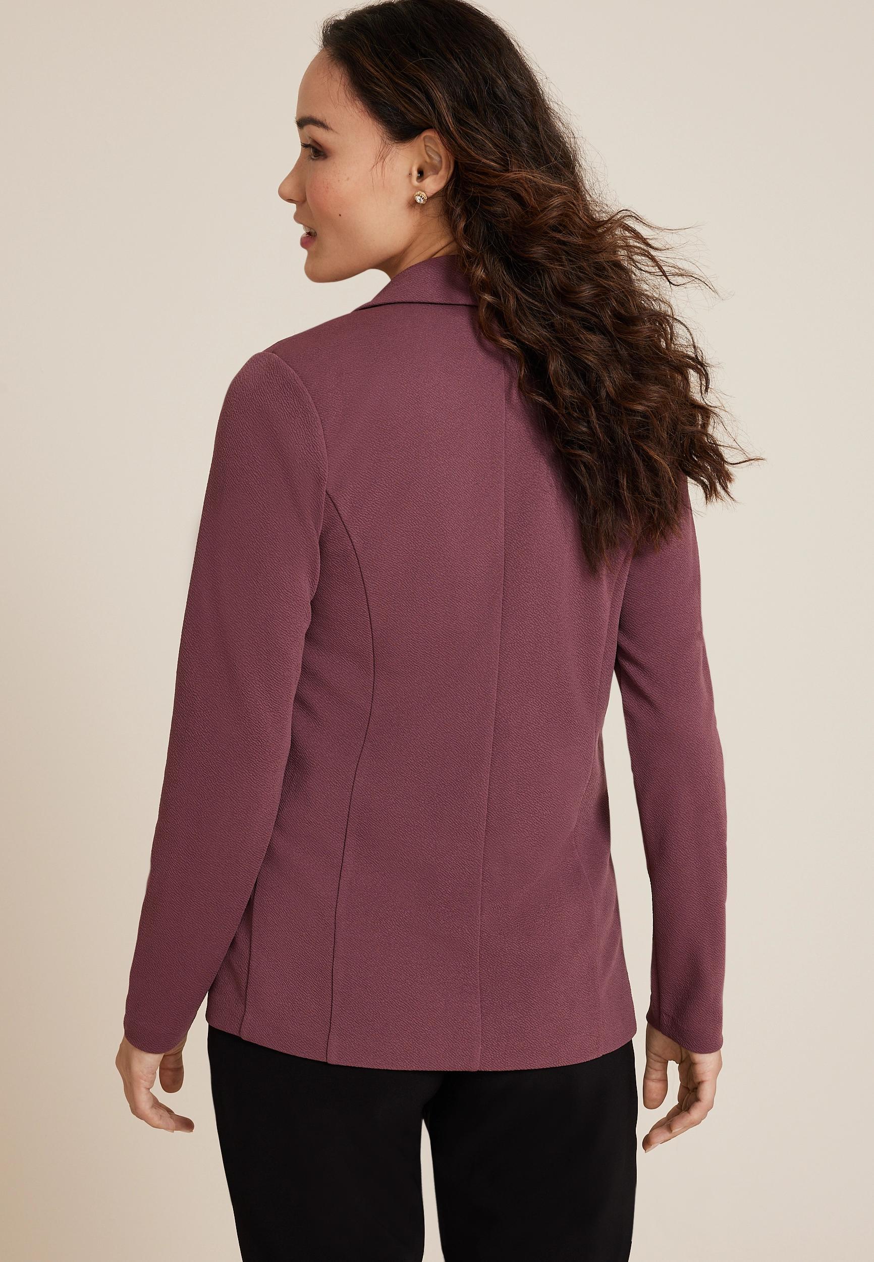 Versa Open Front Long Sleeve Blazer Product Image