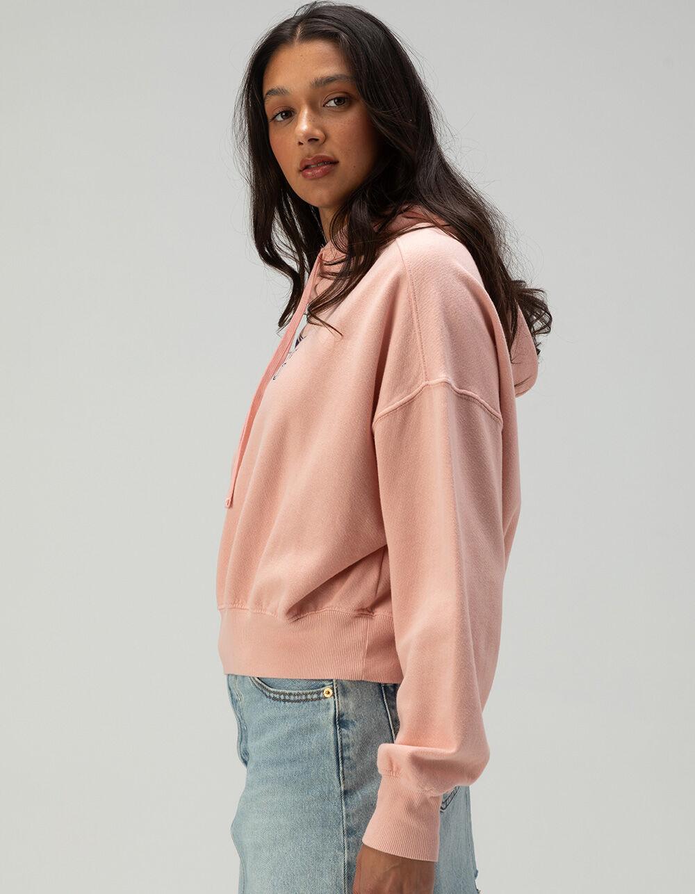 BILLABONG All Time Womens Crop Hoodie - DUSTY PINK Product Image