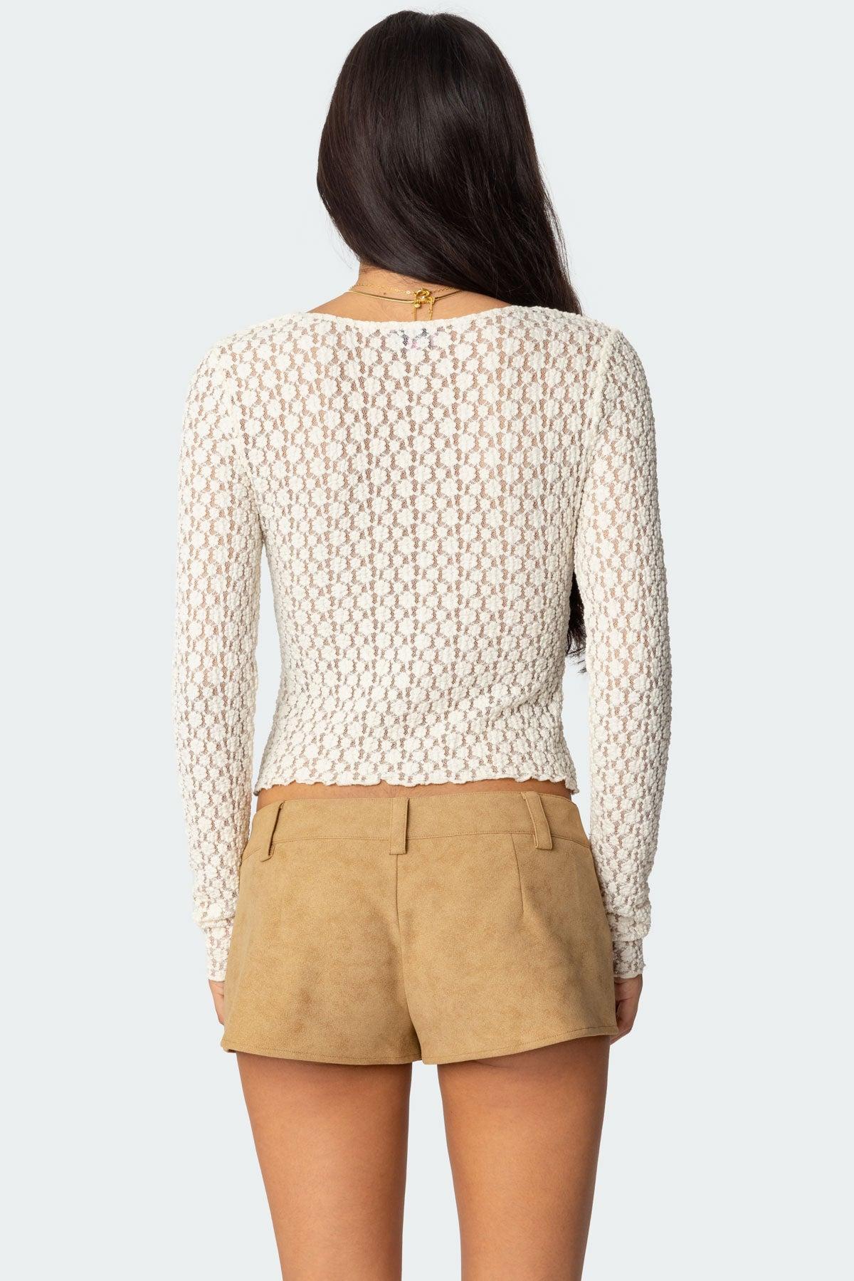 Laila Textured Lacey Top Product Image