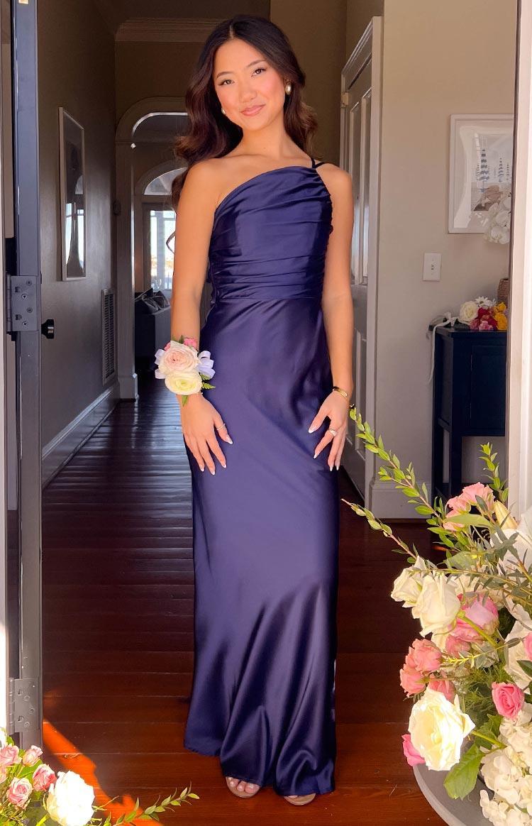 Tina Navy Formal Maxi Dress Product Image
