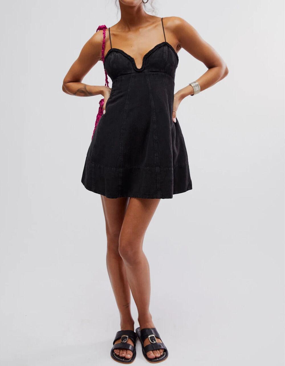 FREE PEOPLE Altura Womens Mini Dress - BLACK Product Image