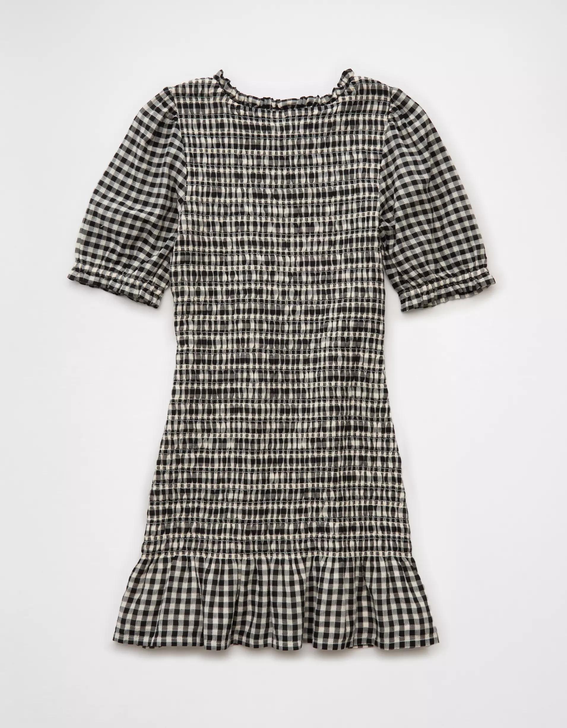 AE Puff Sleeve Smocked Mini Dress Product Image