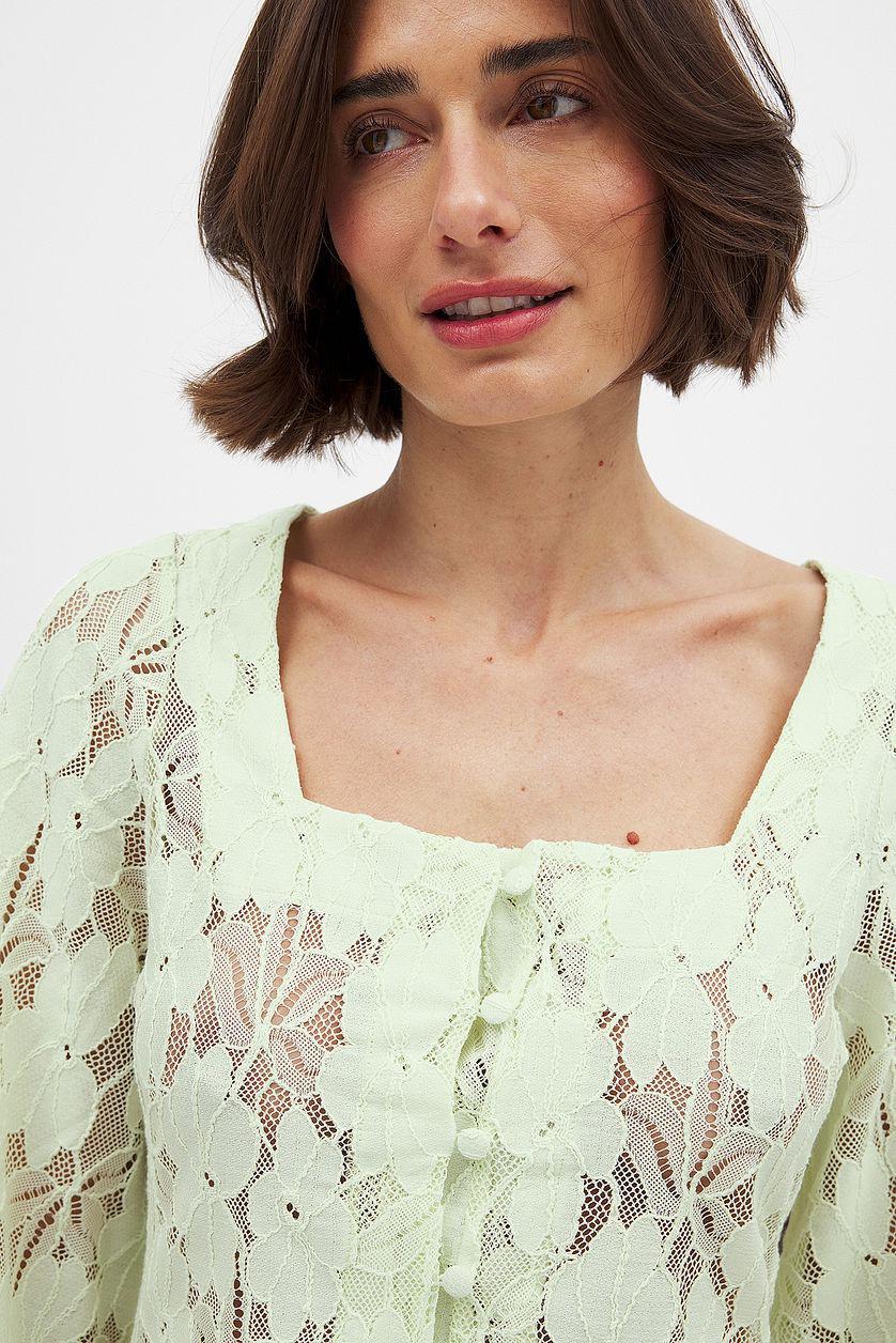 Short Sleeve Tie Top Product Image