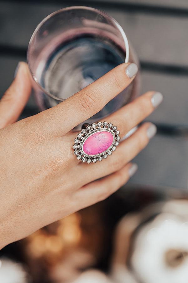 Cool Ambitions Ring In Fuchsia Product Image