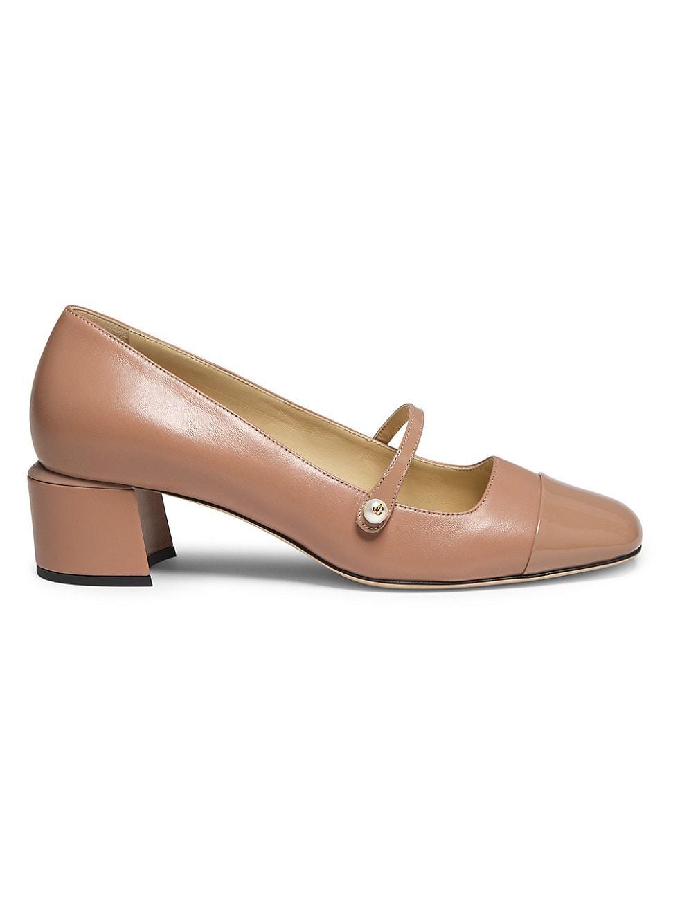 Jimmy Choo Womens Elisa 45 Block Heel Mary Jane Pumps Product Image