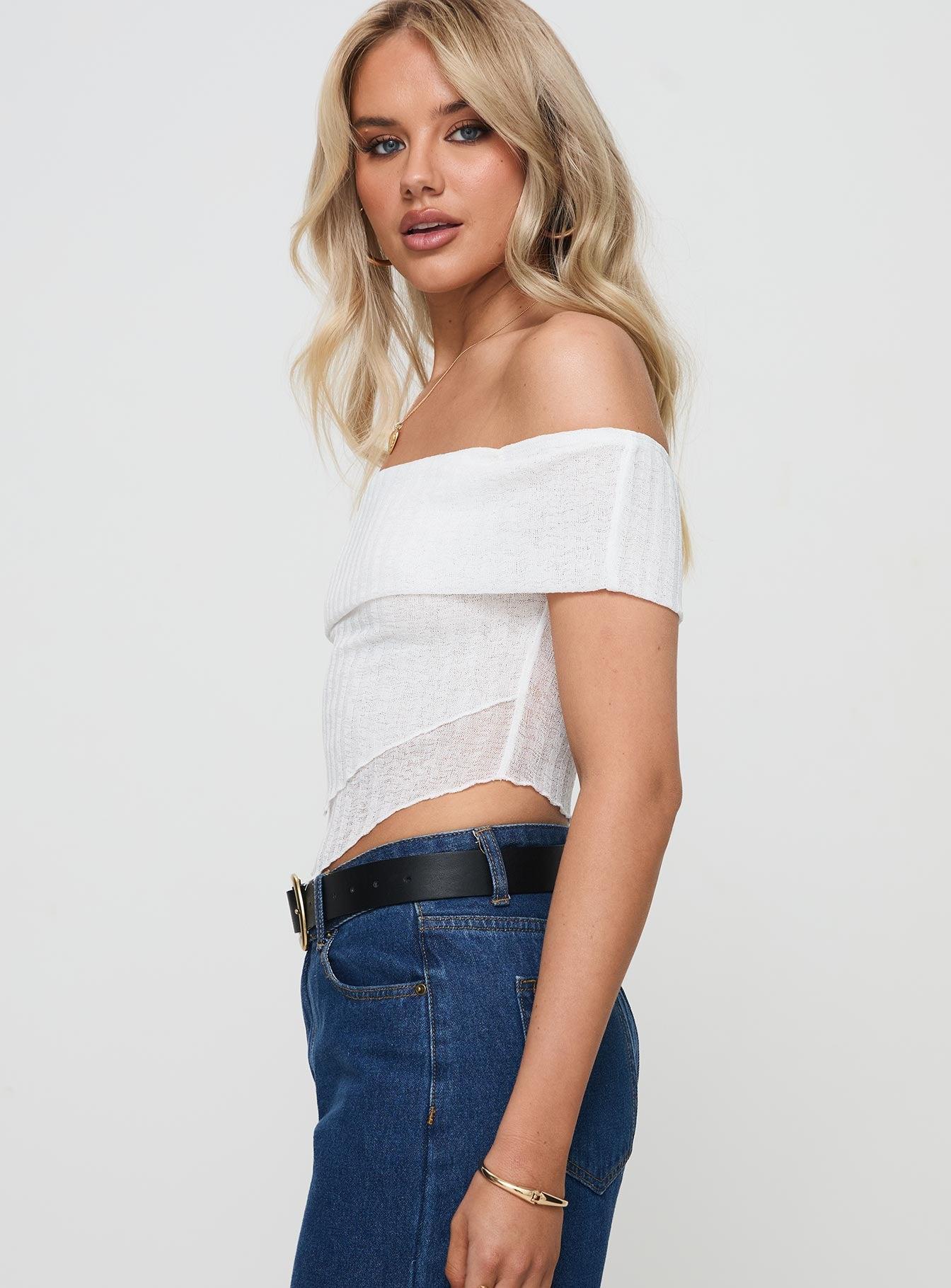 Moonage Top White Product Image