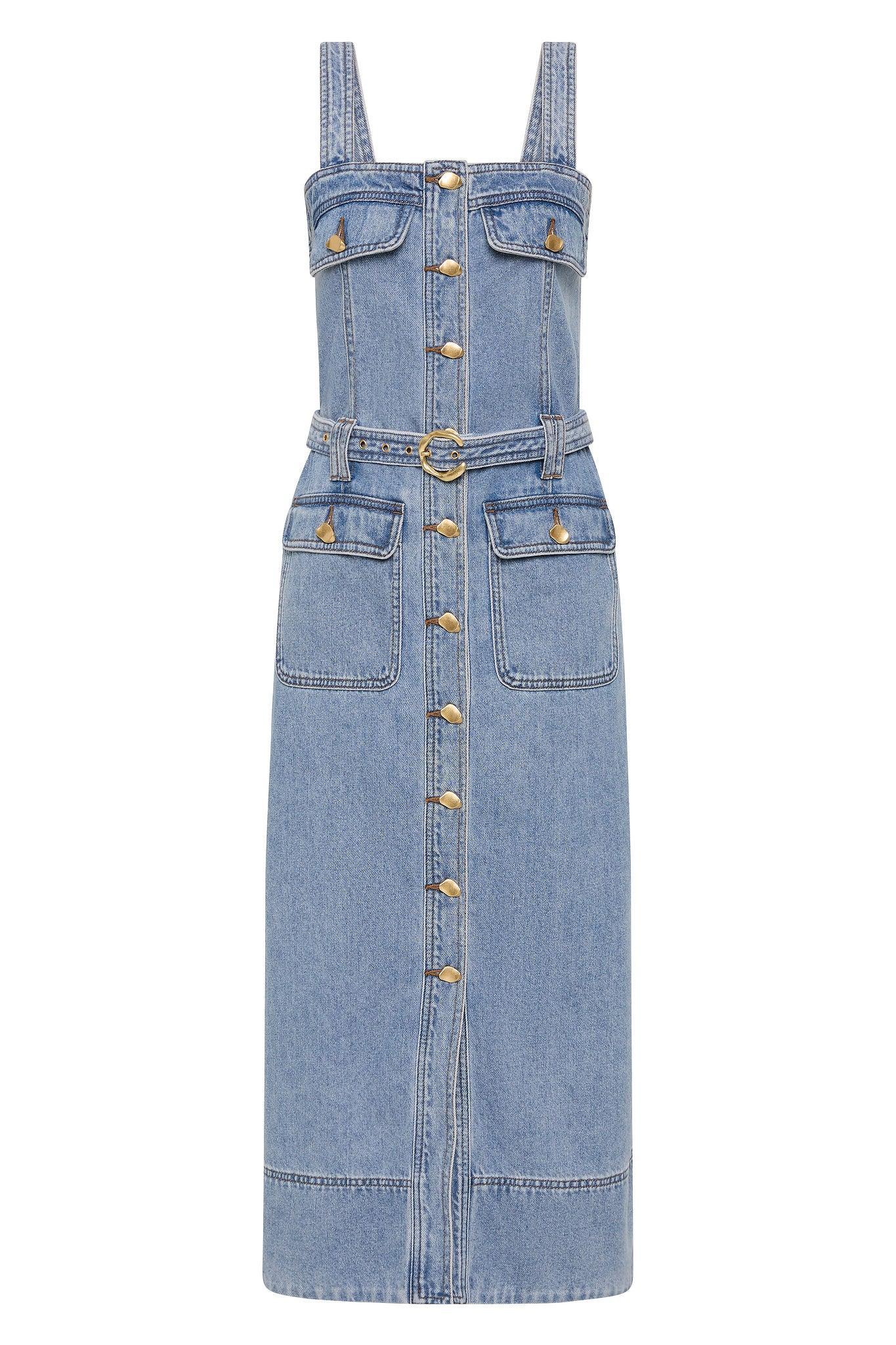 Holland Denim Midi Dress Product Image