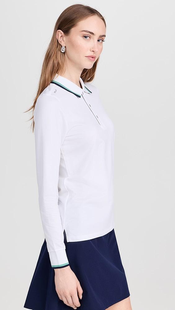 RLX Ralph Lauren Long Sleeve Tour Pique Val Polo | Shopbop Product Image