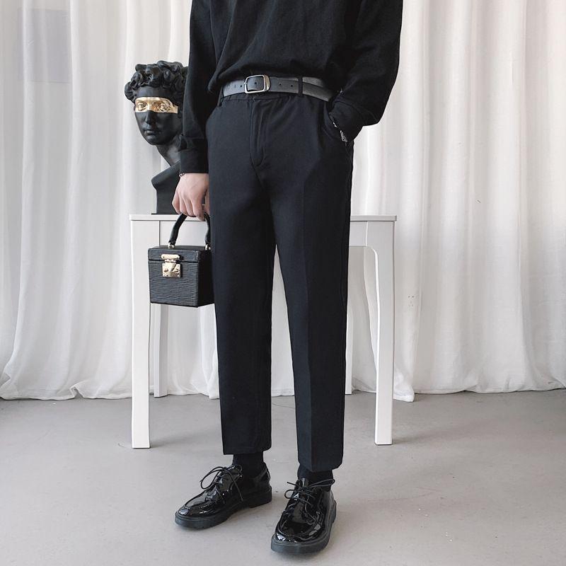 Cropped Straight Leg Pants Product Image
