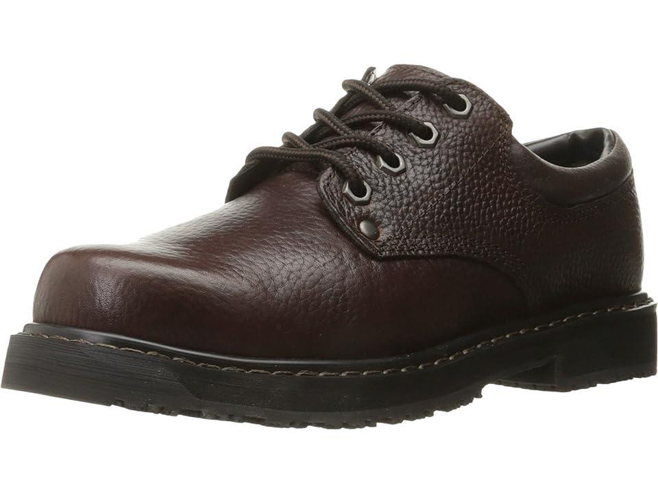 Dr. Scholl's Harrington Men's Slip-Resistant Work Oxford's, Size: 10.5 Wide, Brown Product Image