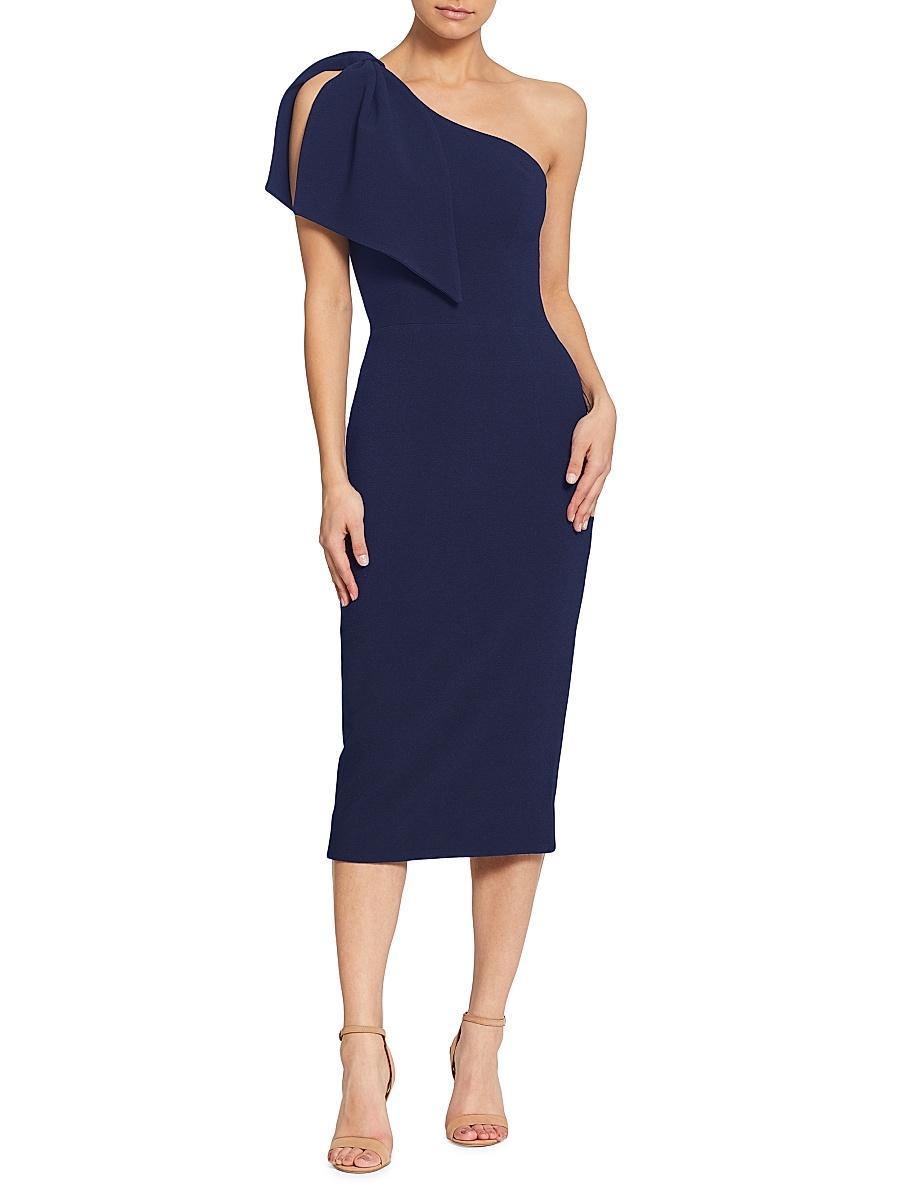 Dress the Population Tiffany One Shoulder Midi Dress Product Image