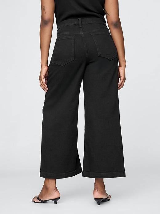High Rise Stride Wide-Leg Ankle Jeans Product Image