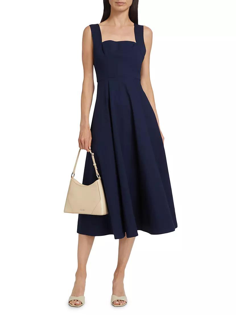 Teresa Cotton Crossback Midi-Dress Product Image
