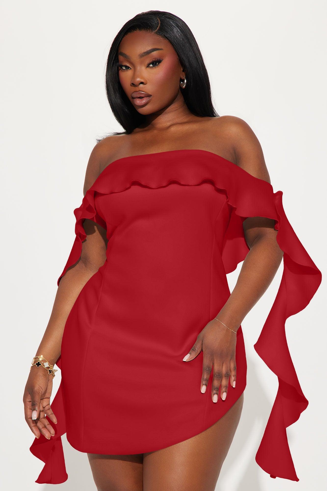 Carolina Mini Dress - Red Product Image