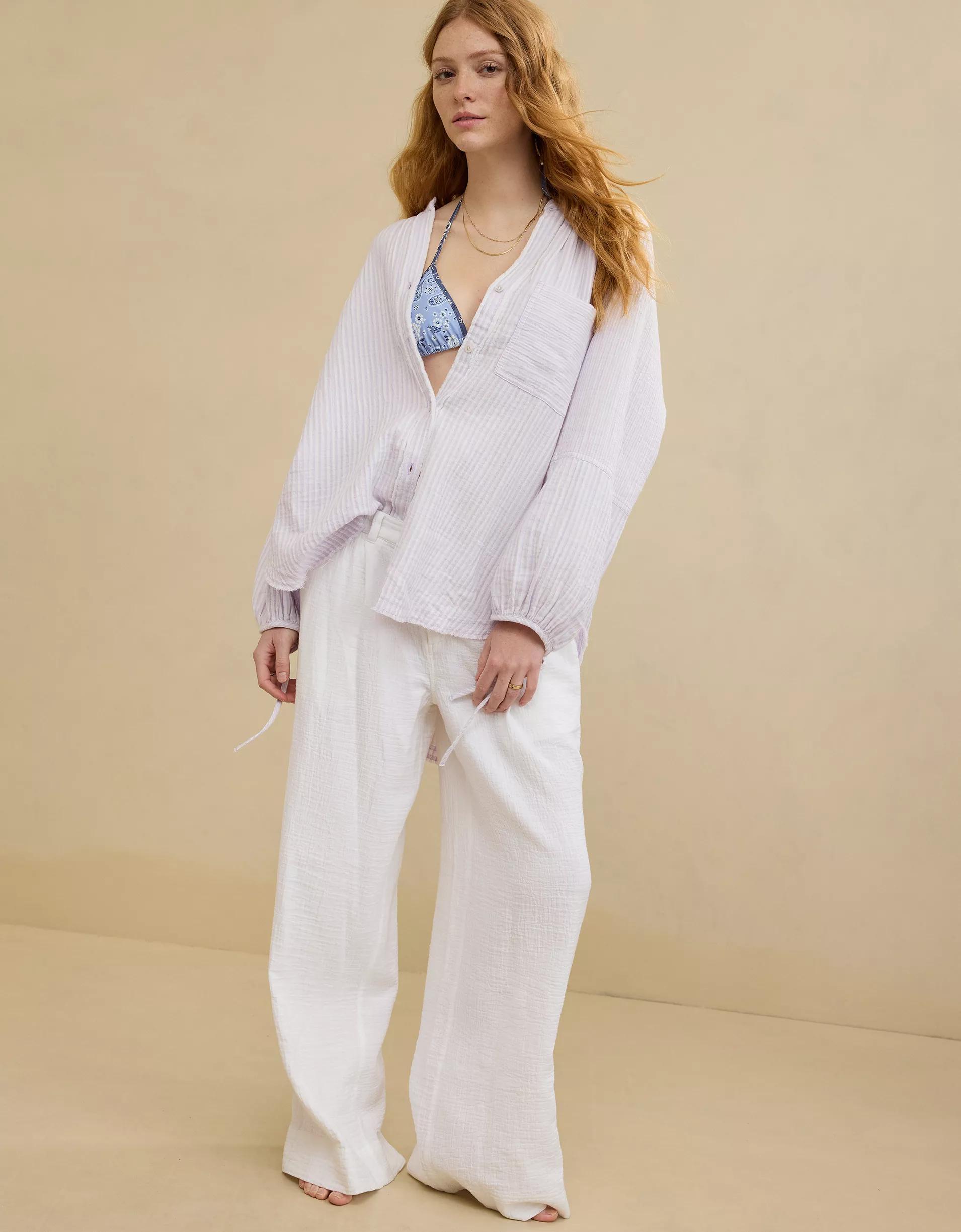 Aerie Daybreak Coverup Shirt Product Image